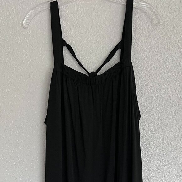 Old Navy (Circa 2013) Vintage Black Full Strappy Sleeveless Maxi Dress XXL (2X) - Picture 1 of 10